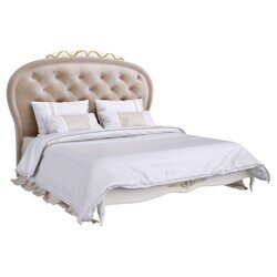 Кровать с мягким изголовьем 180*200 Romantic Gold R518D-K02-AG-B01